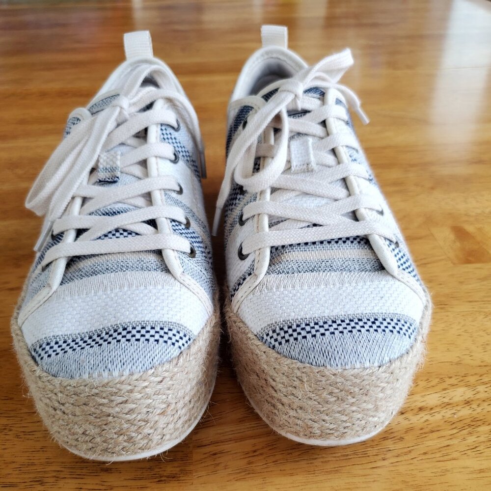 BOBS from Skechers Espadrille Platform Sneaker Memory Foam Hippie sz 7 - Picture 9 of 10
